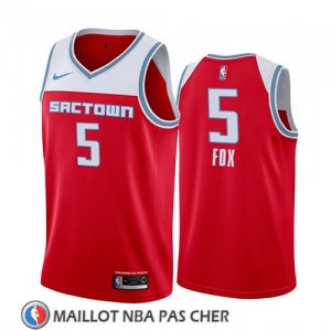 Maillot Sacramento Kings De'aaron Fox Ville 2019-20 Rouge