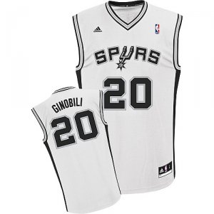 Maillot Blanc Ginobili San Antonio Spurs Revolution 30