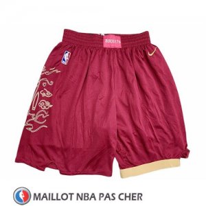 Short Houston Rockets Ciudad 2019 Rouge