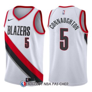 Maillot Portland Trail Blazers Pat Connaughton Swingman Association 5 2017-18 Blanc