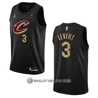 Maillot Cleveland Cavaliers Caris Levert NO 3 Statement 2022-23 Noir