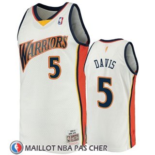 Maillot Golden State Warriors Baron Davis 2009-10 Hardwood Classics Blanc