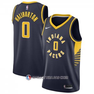 Maillot Indiana Pacers Tyrese Haliburton NO 0 Icon 2022-23 Bleu
