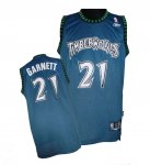 Maillot Retro Timberwolves Garnett 21 Bleu