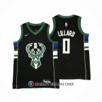 Maillot Enfant Milwaukee Bucks Damian Lillard NO 0 Statement 2018-19 Noir