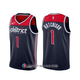 Maillot Washington Wizards Chandler Hutchison Association 2020-21 Bleu