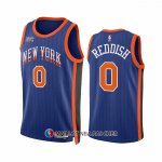 Maillot New York Knicks Donte Divincenzo NO 0 Ville 2023-24 Bleu