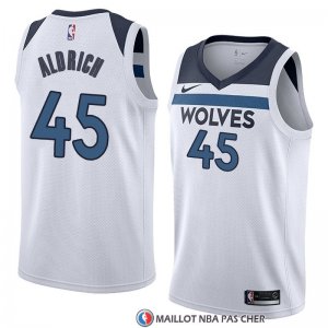 Maillot Minnesota Timberwolves Cole Aldrich Association 2018 Blanc