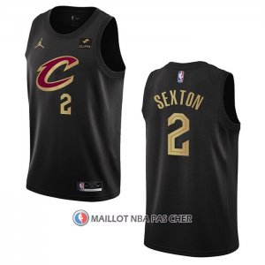Maillot Cleveland Cavaliers Collin Sexton NO 2 Statement 2022-23 Noir