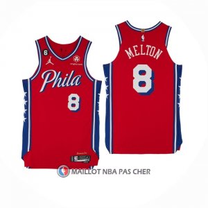 Maillot Philadelphia 76ers De'Anthony Melton NO 8 Ville 2024-25 Rouge