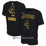 Maillot Manche Courte Los Angeles Lakers Alex Caruso Noir