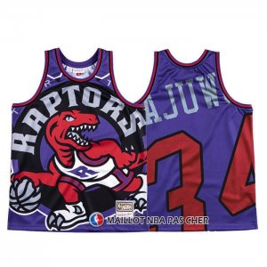 Maillot Tornto Raptors Hakeem Olajuwon Mitchell & Ness Big Face Volet