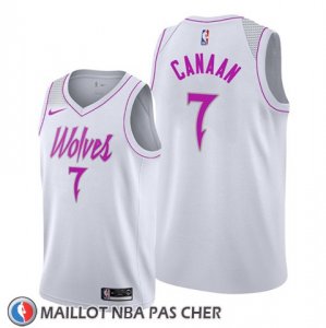 Maillot Minnesota Timberwolves Isaiah Canaan Earned Blanc