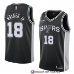 Maillot San Antonio Spurs Lonnie Walker Iv 18 Icon 2017-18 Noir