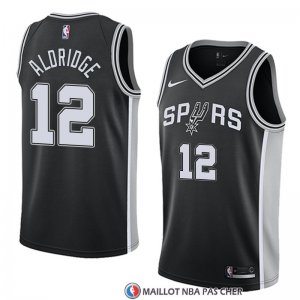 Maillot San Antonio Spurs Lamarcus Aldridge 12 Icon 2017-18 Noir