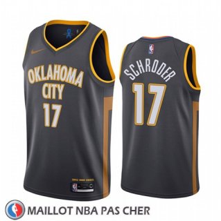 Maillot Oklahoma City Thunder Dennis Schroder Ville Noir