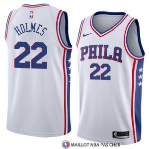 Maillot Philadelphia 76ers Richaun Holmes Association 2018 Blanc