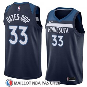 Maillot Minnesota Timberwolves Keita Bates-diop No 33 Icon 2018 Bleu