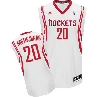 Maillot Rockets Motiejunas 20 Blanc