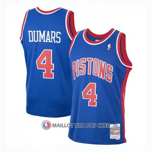 Maillot Detroit Pistons Joe Dumars Mitchell & Ness 1988-89 Bleu