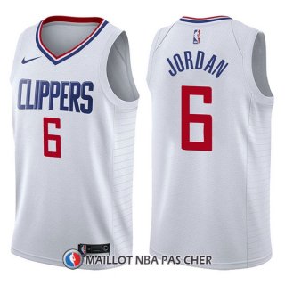Maillot Los Angeles Clippers Deandre Jordan Association 6 2017-18 Blanc
