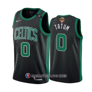 Maillot Boston Celtics Jayson Tatum NO 0 Statement 2022 NBA Finals Noir