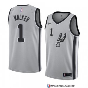 Maillot San Antonio Spurs Lonnie Walker Statement 2018 Gris2