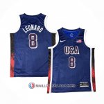 Maillot USA 2024 Kawhi Leonard Bleu
