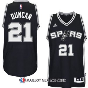 Maillot Authentique San Antonio Spurs Duncan 21 Noir