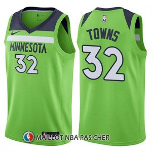 Maillot Minnesota Timberwolves Karl-anthony Towns Statement 2017-18 32 Vert