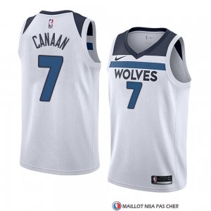 Maillot Minnesota Timberwolves Isaiah Canaan Association 2018 Blanc