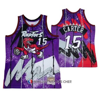 Maillot Tornto Raptors Vince Carter NO 15 Mitchell & Ness 1998-99 Volet
