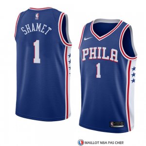 Maillot Philadelphia 76ers Landry Shamet Icon 2017-18 Bleu