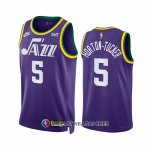 Maillot Utah Jazz Talen Horton NO 5 Classic 2023-24 Volet