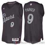 Maillot Parker San Antonio Spurs Noel #9 Noir