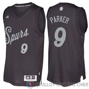 Maillot Parker San Antonio Spurs Noel #9 Noir