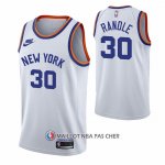 Maillot New York Knicks Julius Randle NO 30 75th Anniversary Blanc