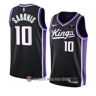 Maillot Sacramento Kings Domantas Sabonis NO 10 Icon 2023-24 Noir