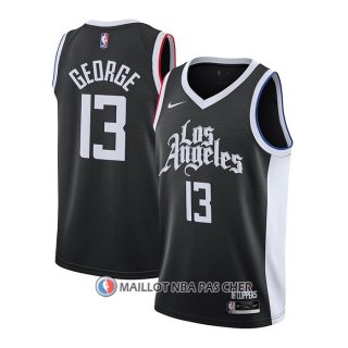 Maillot Los Angeles Clippers Paul George Ville 2020-21 Noir