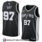 Maillot San Antonio Spurs Rudy Gay No 97 Icon 2018 Noir