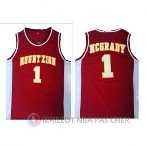 Maillot NBA NCAA Ecole Secondaire Mcgrady 1# Rouge