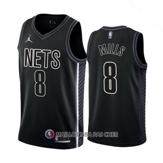 Maillot Brooklyn Nets Patty Mills NO 8 Statement 2022-23 Noir