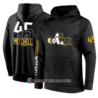 Veste a Capuche Utah Jazz Donovan Mitchell Noir