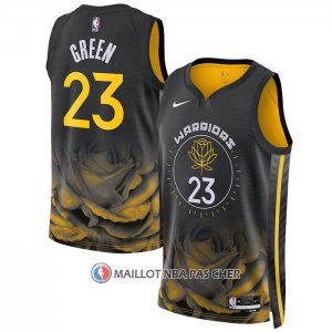 Maillot Golden State Warriors Draymond Green NO 23 Ville 2022-23 Noir