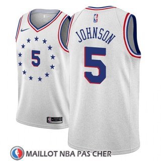 Maillot Philadelphia 76ers Amir Johnson Earned 2018-19 Gris