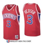Maillot 76ers Allen Iverson 3 Retro 1996-97 Rouge