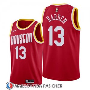 Maillot Houston Rockets James Harden Hardwood Classics 2019 Rouge