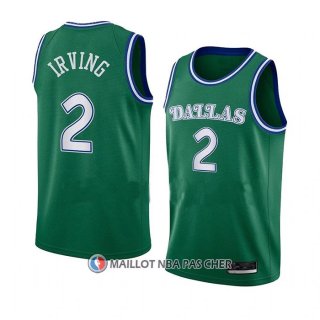 Maillot Dallas Mavericks Kyrie Irving NO 2 Hardwood Classics 2022-23 Vert