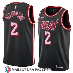Maillot Miami Heat Wayne Ellington No 2 Classic 2018 Noir