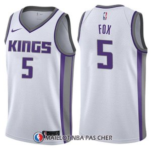 Maillot Sacramento Kings De'aaron Fox Association 5 2017-18 Blanc